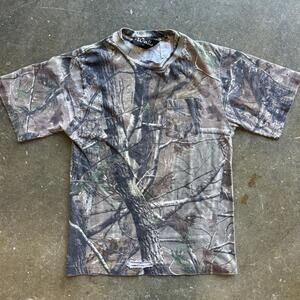 Walls Crewneck Realtree Camo Pocket T-shirt Boys XL Streetwear Hunting Thrashed